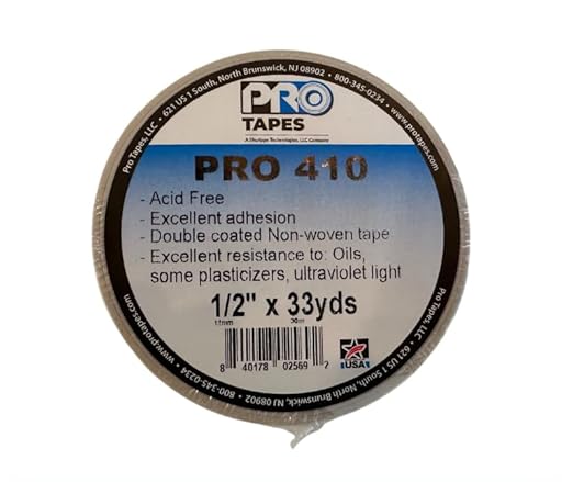 Pro 410 ATG Adhesive Transfer Tape - Acid-Free, Double Sided Tape for Scrapbooking, Framing, Laminating & Mounting - Permanent Bond for Paper, Plastic, Cloth, Vinyl & Cork - Weather-Resistant