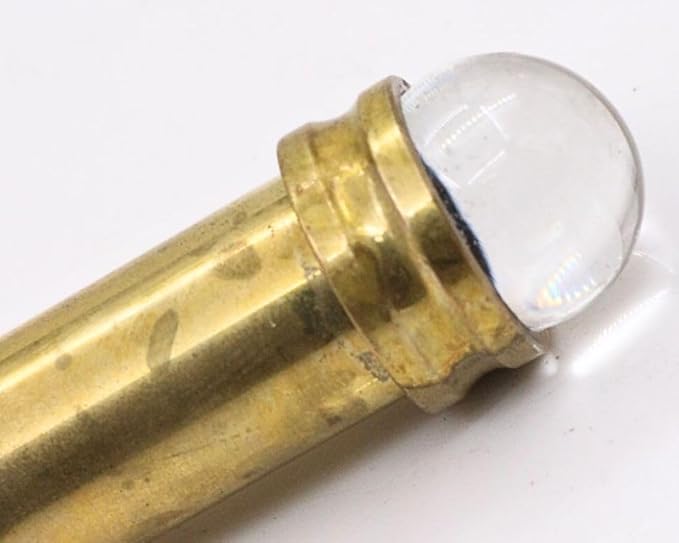 RII Brass Kaleidoscope | Mini Teleidoscope with Handmade Lampwork Glass Beads | 3 Inch Pocket Kaleidoscope | Old Brass Finish Kaleidoscopes Pendant Necklace Vintage Antique Nautical Gift for All Ages