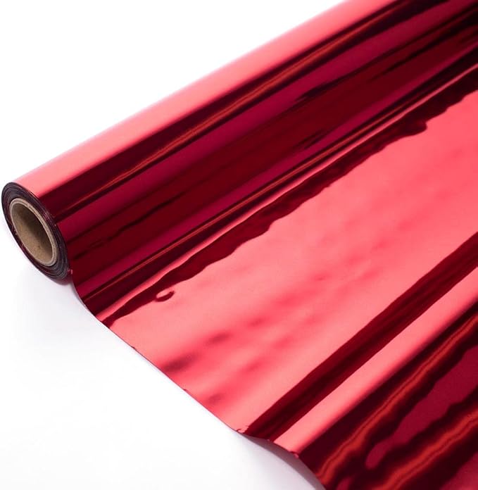 TCDesignerProducts Anderson's Red Shiny Metallic PVC Roll: 47" x 100' Flame-Resistant Event Decor for Weddings, Parties, Photo Booths, Gift Wrap, Table Covers, Backdrops, Crafts & Holiday Decorations