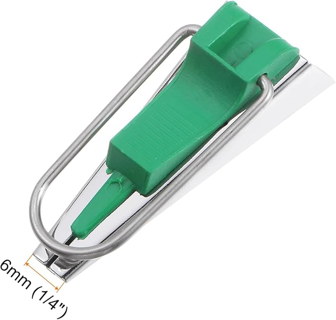 HARFINGTON Bias Tape Maker Kit 6mm Single and Double Fold Fabric Bias Binding Maker Sew Tool for Fabric Quilting Sewing Crafting DIY, Green