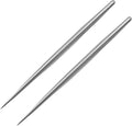 2 PCS Clay Needle Tools Sculpting Ceramics Pottery Carving Tools for Model Clay Supplies,Stainless Steel Ceramic & Pottery Needle Tools 5.9 Inch Texture Needle Pottery Scoring Tool,Silver, LXLVOUEG