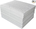 50Pads Oil Absorbing Pads,Heavyweight White Absorbing Heavy Weight 15" x 20" Oil-Only Absorbent Mat Pad…