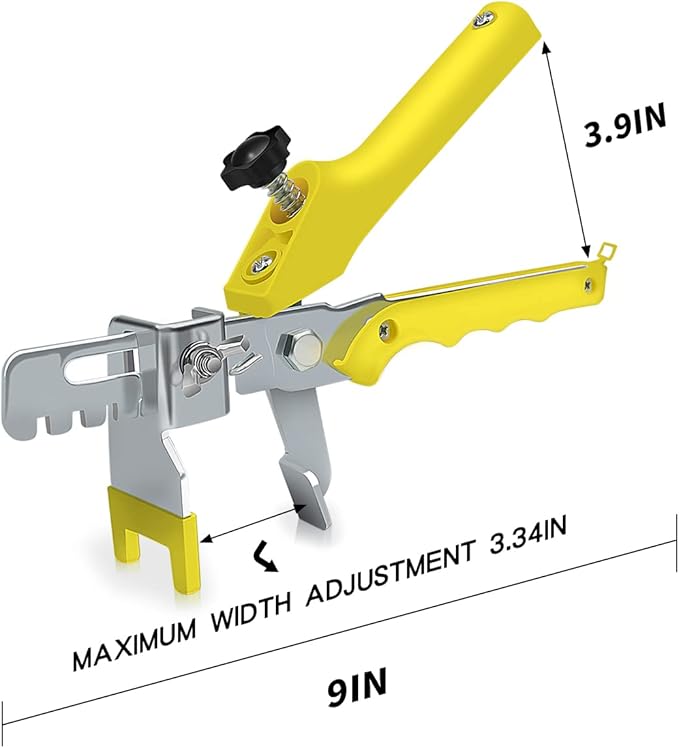 DGSL Tile Leveling System with Tile Plier - 600-Piece Tile Spacers Clips and 200-Piece Reusable Wedges - Tile Tools Set for Stone Installation 1/16 Inch