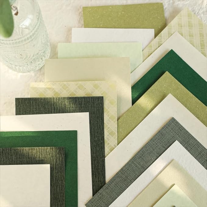 80 Sheets Textured Scrapbook Paper Packs, Assorted Color 120gsm Collage Paper Craft for Art, Scrapbooking, Junk Journals, Card Making, Mixed Media, Journaling, A6 Size
