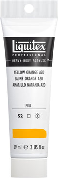 Liquitex Professional Heavy Body Acrylic Paint, 2-oz (59ml) Tube, Yellow Orange Azo