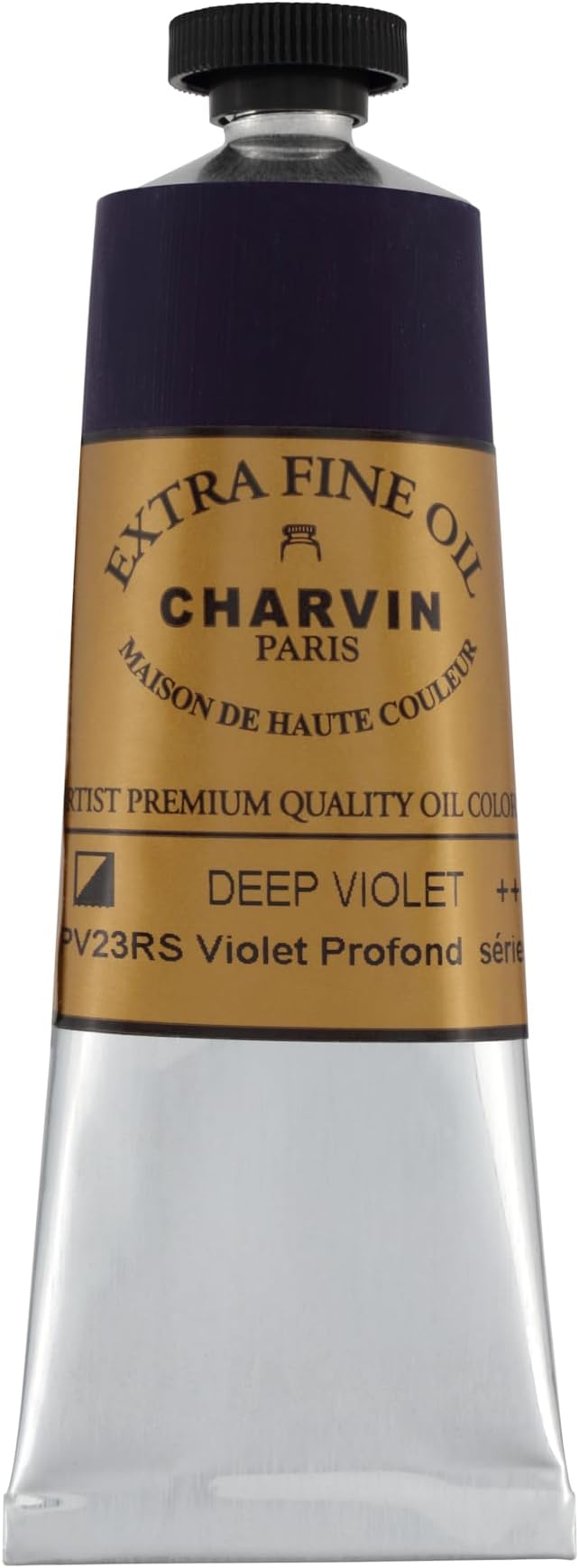 Charvin Extra Fine Oil Paint, Deep Violet 60 mL - Triple-Milled, Rich Texture, Poppy Oil-Based, Light-Fast, Handmade, Archival Quality
