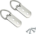 40 Pack D-Ring Steel Picture Hangers Heavy Duty with Screws Picture Frames Double Holes Clasp Picture Hang Solutions