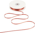 HUIHUANG Solid Color Satin Ribbon 1/8 inch x 100 Yards Roll Double Face Satin Ribbon for Crafts (Rust)