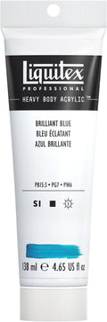 Liquitex Professional Heavy Body Acrylic Paint, 4.65-oz (138ml) Tube, Brilliant Blue