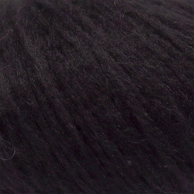 Pullu - Baby Alpaca Merino Wool Yarn Set of 3 Skeins (150 Grams) Worsted Weight - Sourced Directly from Peru - Heavenly Soft and Perfect for Knitting and Crocheting (Black)