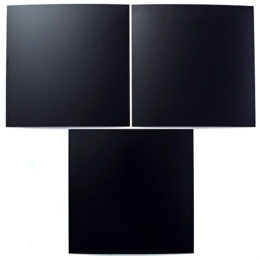 EAGLE 1: 12" x 12" 26 Gauge Sheet Metal Squares (3 Pack Per Order, Multiple Colors) Great for Arts, Crafts, DIY Home or Work Projects (6" X 6", Black)