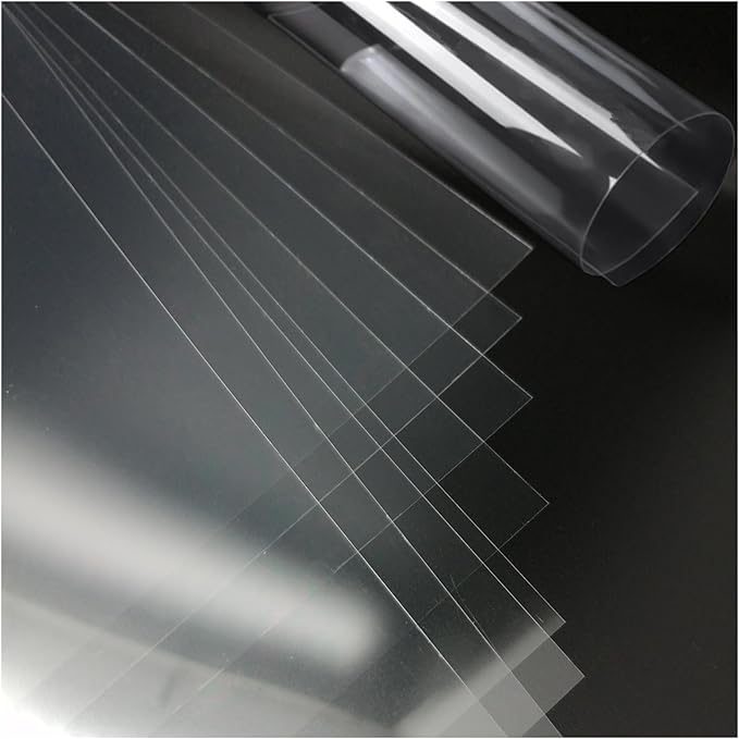 BANLTRE 8 Pack 16" x 24" 7.5mil/0.19mm Thick Clear Blank Stencil Sheet for Cutting,Craft Plastic Sheets (16" x 24" / 7.5mil)