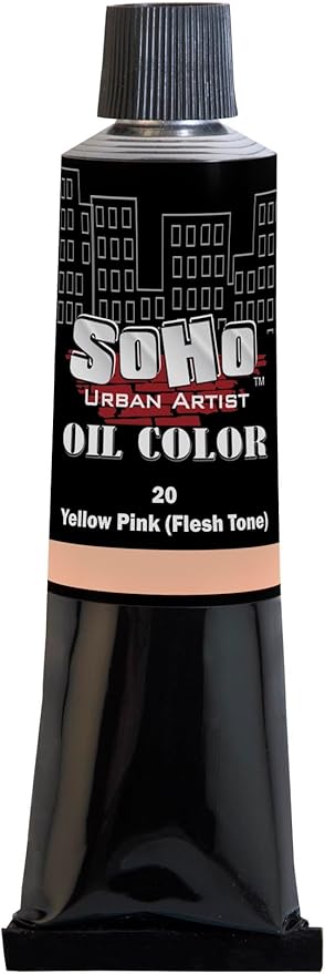 Soho Urban Artist Oil Paint - Yellow Pink (Flesh Tone), 170 ml Tube - Best Valued Oil Colors for Painting, Excellent Pigment Load