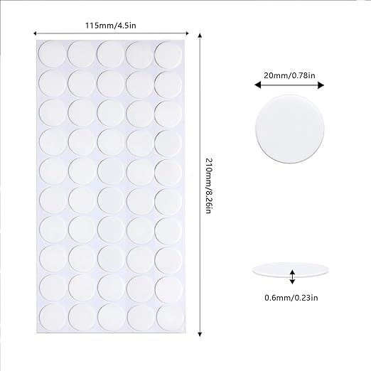 Adhesive Stick dots Two-Sided Sided Mounting Putty Stick Tack for Wall Hanging Crafts Balloons Festival Party Decorations,Clean Removable(0.78"*0.78"-300)