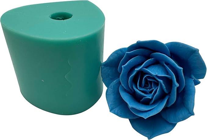 Heart Rose Crystal Epoxy Mold Wedding Gift Molds Decorated Cake Decoration Chocolate Silicone Mold, Aroma Plaster Stone Polyer Clay Ceramic Flower Mould, Handcrafted Candle Wax Silicone Moulds