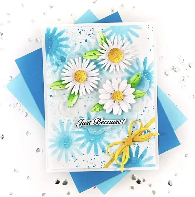 Lapoo Flowers Metal Cutting Die for Scrapbooking - Durable, Cut Stencils for DIY Scrapbook Photo Album Decorative Paper Card, Card Making Supplies, Embossing (Flowers in Clusters 4.8 x 4.5 in)