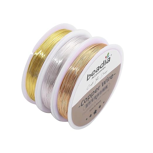 Silver Copper Wire 0.3mm Bead Cord for Bracelet Necklace Charm Beading Jewelry Making 54yard