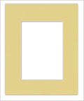 11x14 Mat for 8.5x11 Photo - Precut Soft Yellow Picture Matboard for Frames Measuring 11 x 14 Inches - Bevel Cut to Display Art 8.5 x 11 Inches - Acid Free ONE MAT with Backing Board & Clear Bag