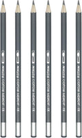 PATIKIL Watercolor Pencil, 6Pcs Water Soluble Pencils for Blending, Coloring, Sketch Drawing, Painting, Grey
