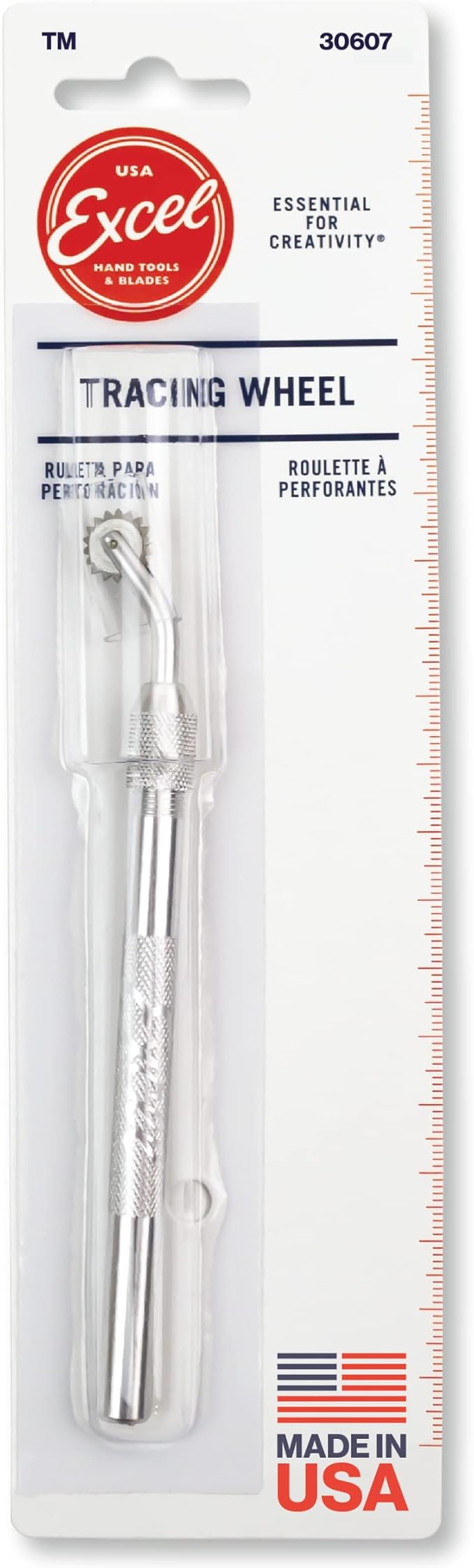 Excel Blades Pounce Wheel - 7/16-Inch Stainless Steel Tracing, Perforating, Cutting, Sewing, Quilting & Embossing Tool