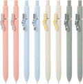 FIOVER Cat Pens,8Pcs 0.5mm Quick Dry Black Ink Fine Point Smooth Writing Pens, High-End Series Ballpoint for Journaling Note Taking, Cat Lover Gifts for Women(8Pcs Cat pen)
