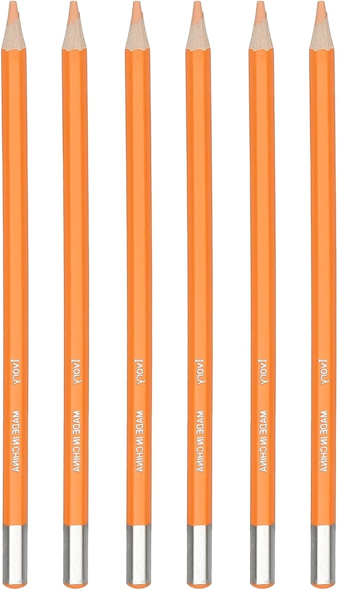 PATIKIL Watercolor Pencil, 6Pcs Water Soluble Pencils for Blending, Coloring, Sketch Drawing, Painting, Yellow
