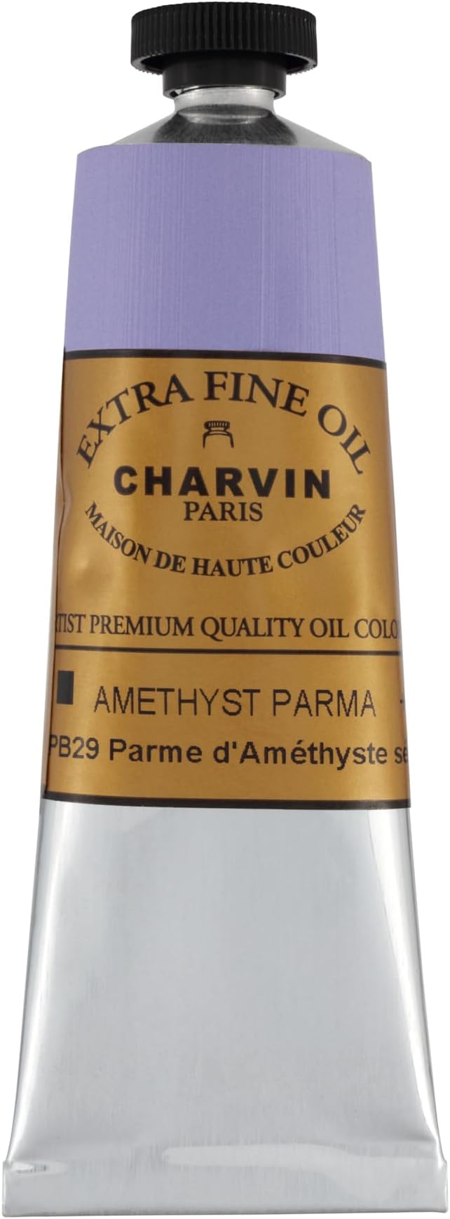 Charvin Extra Fine Oil Paint, Amethyst Parma 60 ml - Triple-Milled, Rich Texture, Poppy Oil-Based, Light-Fast, Handmade, Archival Quality