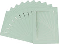 5x7 Mat for 8.5x11 Frame - Precut Mat Board Acid-Free Honeydew Green 5x7 Photo Matte For a 8.5x11 Picture Frame, Premium Matboard for Family Photos, Show Kits, Art, Picture Framing, Pack of 10 Mats
