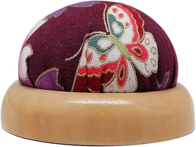 Fbshicung Pin Cushions Sewing Needle Cushion Holder Band Wearable Pincushions for Sewing (Japanese Flower 1)
