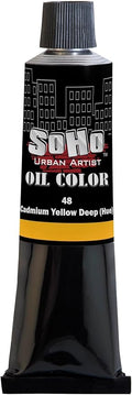 Soho Urban Artist Oil Paint - Cadmium Yellow Deep Hue, 170 ml Tube - Best Valued Oil Colors for Painting, Excellent Pigment Load