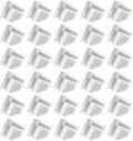 ARTIBETTER 50pcs Storage Buckle Wire Cube Storage Organizer Cube Wire Shelf Connector Closet Shelves Connectors Hooks Cubbie Modular Shoe White Plastic