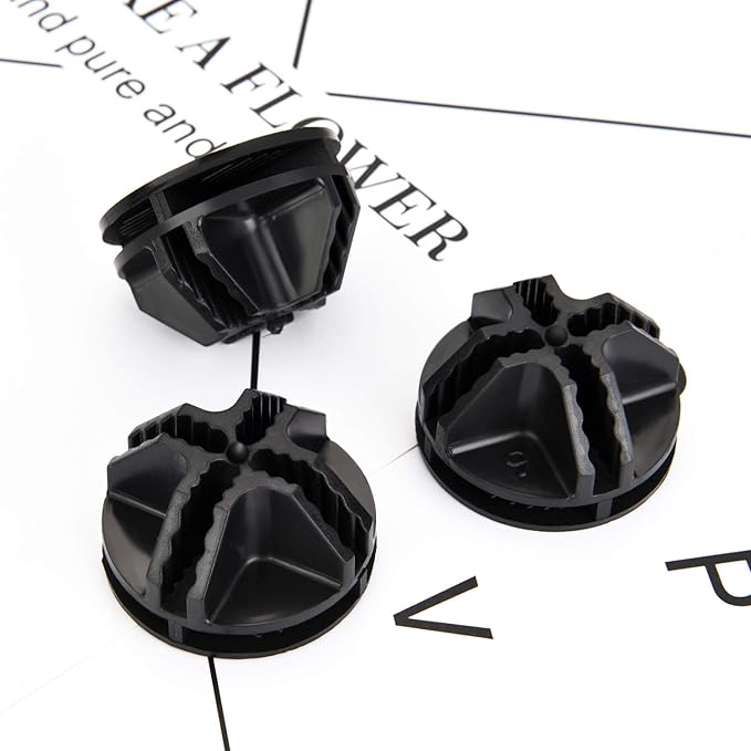 32 Pieces Cube Connectors Plastic Storage Wire Cube Organizer ABS Connectors for Modular Closet Storage Organizer and Wire Shelf (Black)