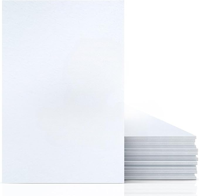 White Foam Board 8 x 10 x 1/8" (3mm) Inch, 15 Pack Acid-Free Foam Core Poster Board Sheets for Art, Crafts, Presentation, Vision Board, Signboard, and Party Decorations