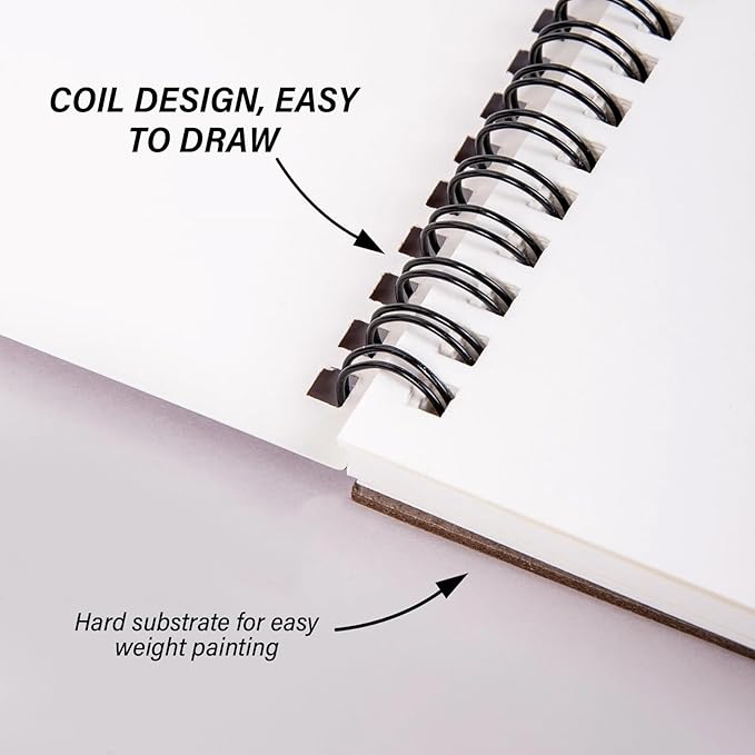 Cabreche Cute Sketchbook Top Spiral Bound Sketch Pad, 9 x 12 inch,100GSM Thick Paper,50 Sheets 100 Pages,Art Sketch Book Artistic Aesthetic Writing Drawing Paper for Girls Women Artists Beginners-Dog
