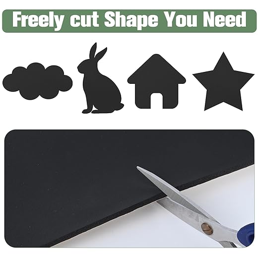 Tolanbbt Sponge Neoprene Foam Sheet with Adhesive - 1/16” Thick, 12” x 118” Closed Cell Foam Rubber Roll, Weatherproof Soundproof Padding for Automotive, Cabinet, Furniture, Crafts, DIY, Black