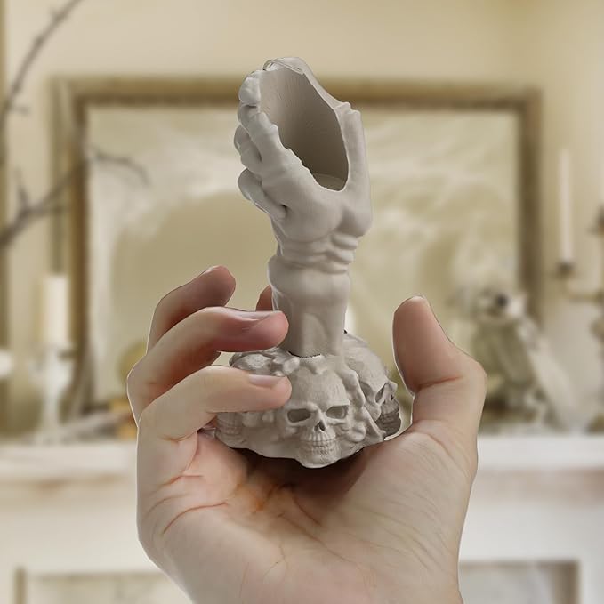 Skull Hand Soap & Candle Mold - Silicone 3D Molds for Candy & Home Decor - Resin Casting & Making Molds