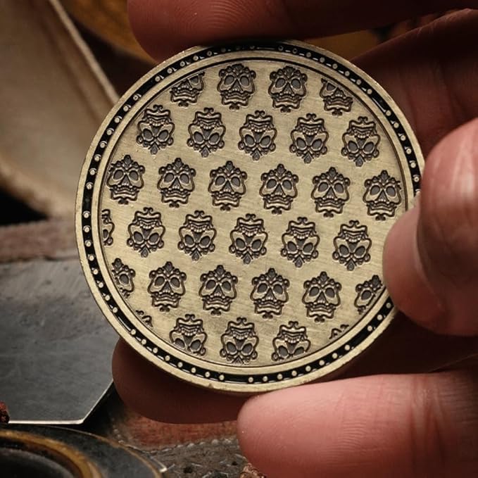PIRATEGOLD Pirate Themed Metal Poker Chip Set 300pc for Texas Hold’Em, Gold, Silver, Gunmetal, Bronze Coins with 2 X Card Decks, 1 X Custom Wooden Carrying Case