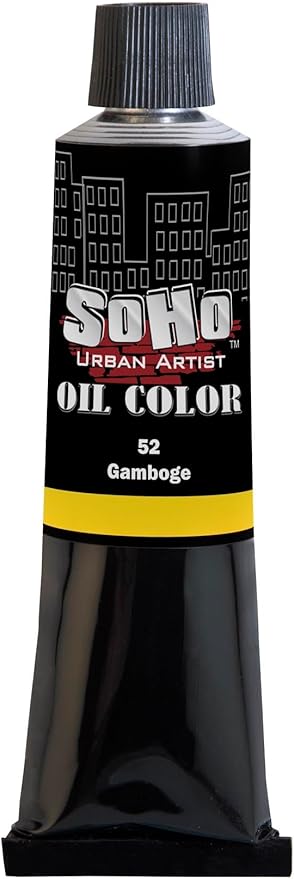 Soho Urban Artist Oil Paint - Gamboge, 170 ml Tube - Best Valued Oil Colors for Painting, Excellent Pigment Load