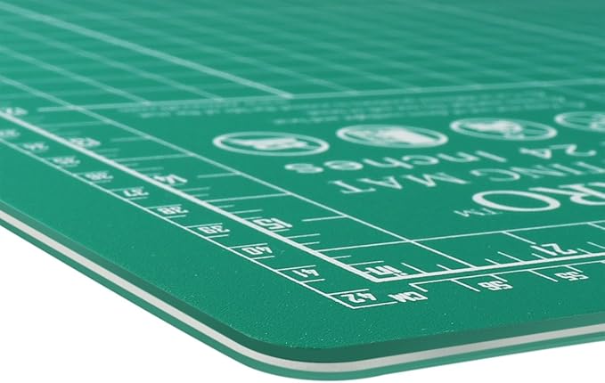 ZERRO Cutting Mat 18" x 24" Self Healing Professional Double Sided Sewing Rotary Mat Thick 5-Layer with Imperial/Metric (A2)