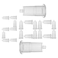 Needle Holder, Universal in Multiple Specifications, Suitable for Laboratories, Students and Nurse Training (200)