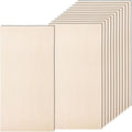 12 Pack 12 x 24 x 1/4 Inch-6mm Thick Basswood Sheets for Crafts Unfinished Plywood Sheets Rectangular Wood Panel Boards for DIY Laser Project, Wood Burning, Engraving, Architectural Models, Staining