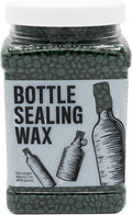 Blended Waxes, Inc. Bottle Sealing Wax, Pastille Wax Seal Beads For Wine, Beer, and Liquor Bottle Sealing, Seals Between 25-30 Bottles, 1 lb, Green