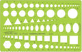 Pacific Arc Template: Combo Metric Circle Master, 2mm to 50mm 8.89" x 8.81"