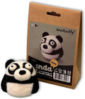 Woolbuddy Needle Felting Kit for Beginners & Adults – Panda DIY Felt Animal Starter Kit with Natural Wool Roving, Felting Needles & Step-by-Step Instructions
