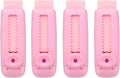 PATIKIL 4 Pack Erasers, Sliding Retractable Eraser Push Pull Cute Pencil Erasers Soft Large Easy to Clean with Plastic Sleeve for Sketching Drawing Artists Teacher Pencils, Pink