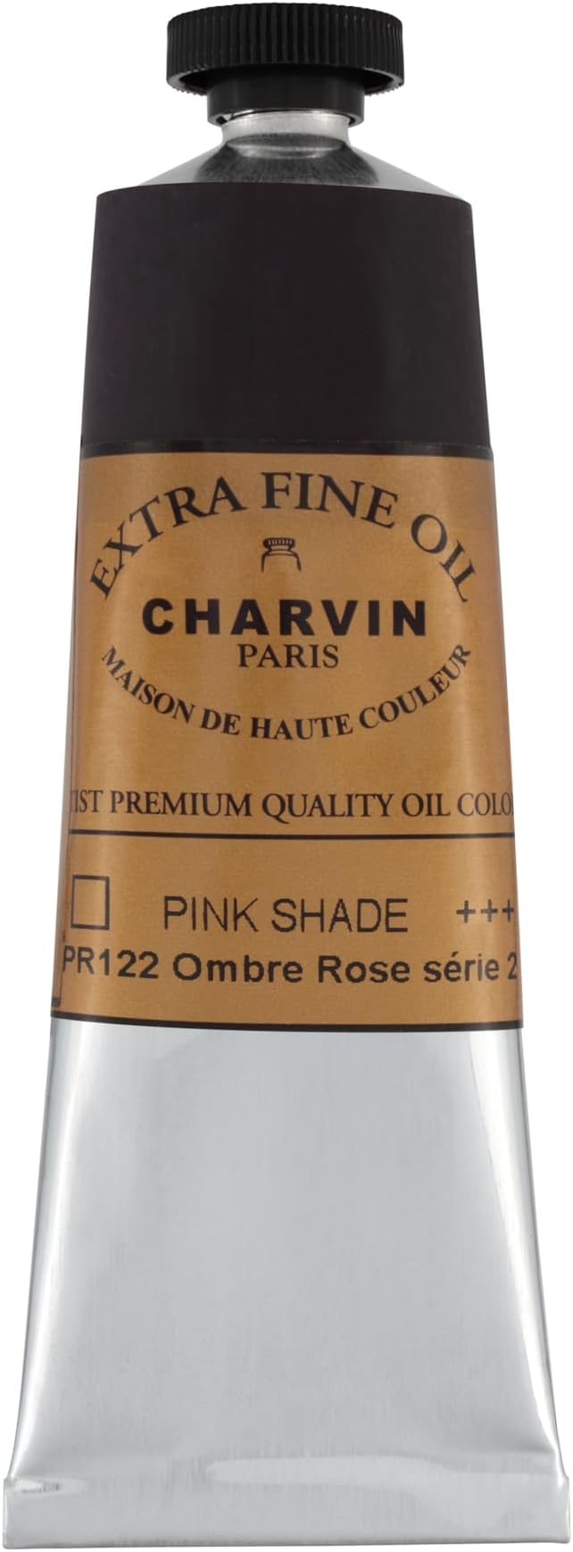 Charvin Extra Fine Oil Paint, Ombre Rose 60 ml - Triple-Milled, Rich Texture, Poppy Oil-Based, Light-Fast, Handmade, Archival Quality