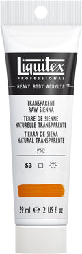 Liquitex Professional Heavy Body Acrylic Paint, 2-oz (59ml) Tube, Transparent Raw Sienna