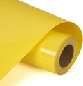 RENLITONG Yellow HTV Iron on Vinyl 12Inch by 10ft Roll HTV Heat Transfer Vinyl for T-Shirt HTV Vinyl Rolls for All Cutter Machine - Easy to Cut & Weed for Heat Vinyl Design