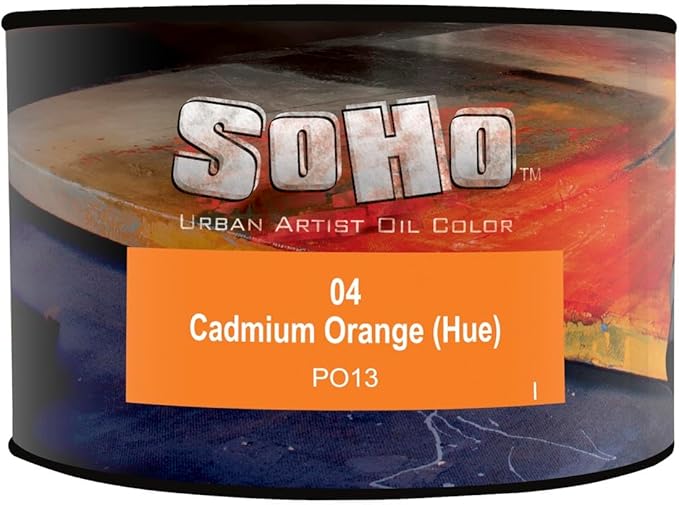 Soho Urban Artist Oil Paint - Cadmium Orange Hue, 430 ml Can - Best Valued Oil Colors for Painting, Excellent Pigment Load