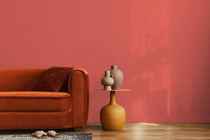 EVOLVE Paint & Primer: Environment-friendly, Low Sheen with One-coat Coverage for Interior & Exterior surfaces (Raspberry, 5-Gallon)